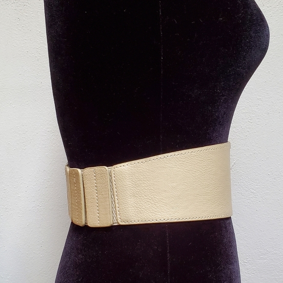 Accessories Cream Colored Elastic Belt Poshmark